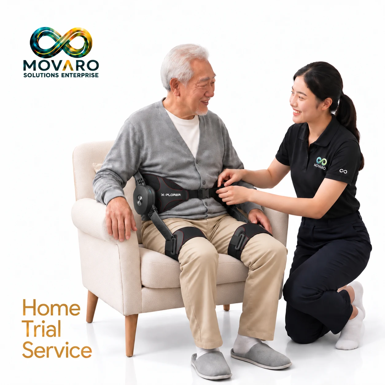 MOVARO guided home-trial illustration